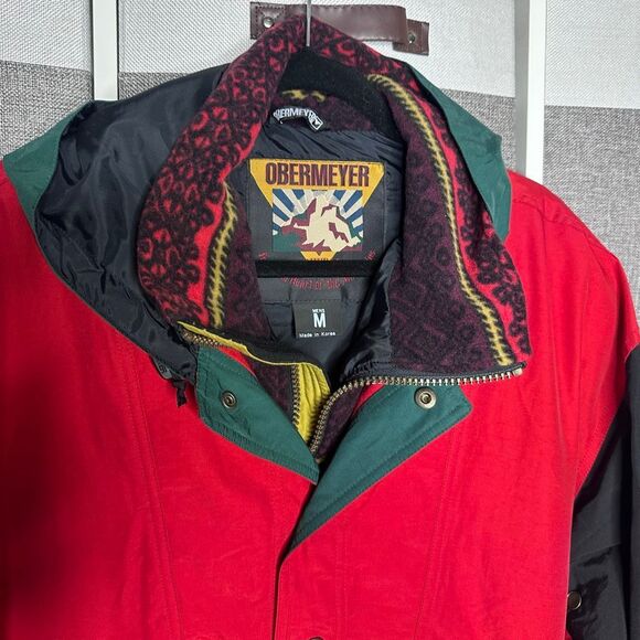 OBERMEYER Vintage SKIWEAR PULLOVER JACKET Men’s Size Medium - Picture 3 of 13